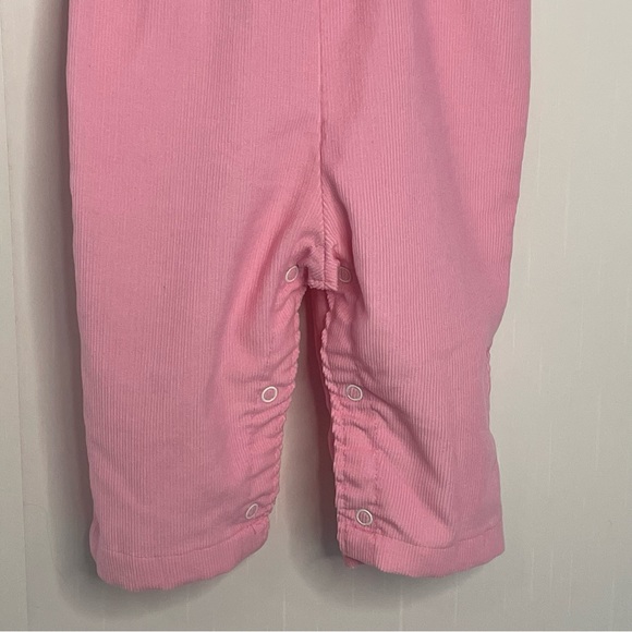 Vintage Healthtex Pink Corduroy Bunny Butterfly Romper Made in USA 18 months - Picture 5 of 14